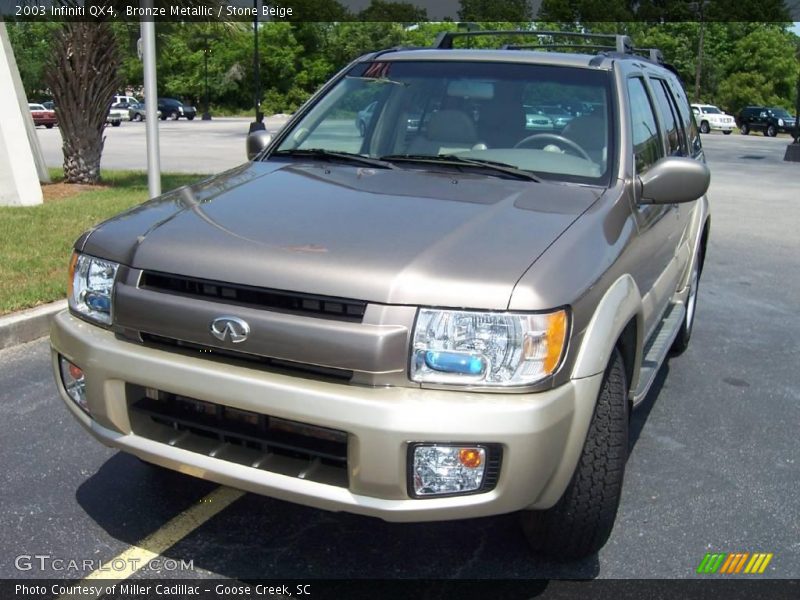 Bronze Metallic / Stone Beige 2003 Infiniti QX4