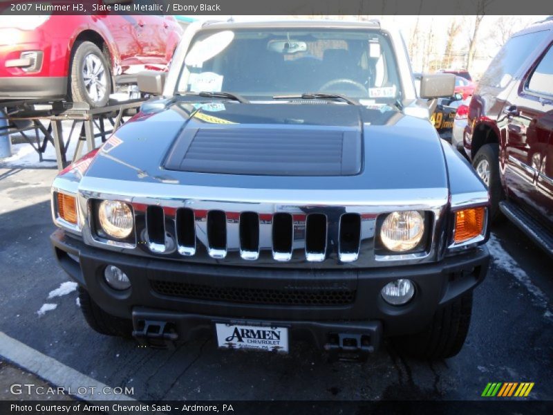 Slate Blue Metallic / Ebony Black 2007 Hummer H3