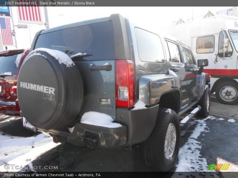Slate Blue Metallic / Ebony Black 2007 Hummer H3