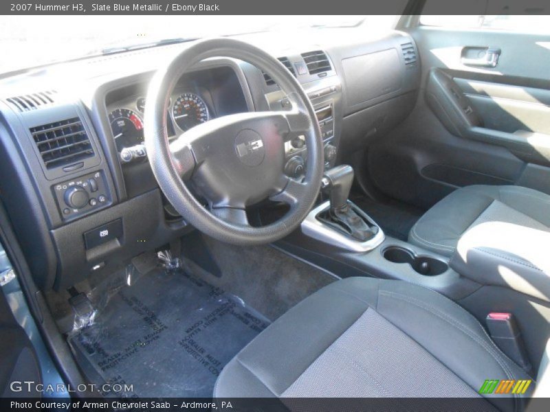 Slate Blue Metallic / Ebony Black 2007 Hummer H3