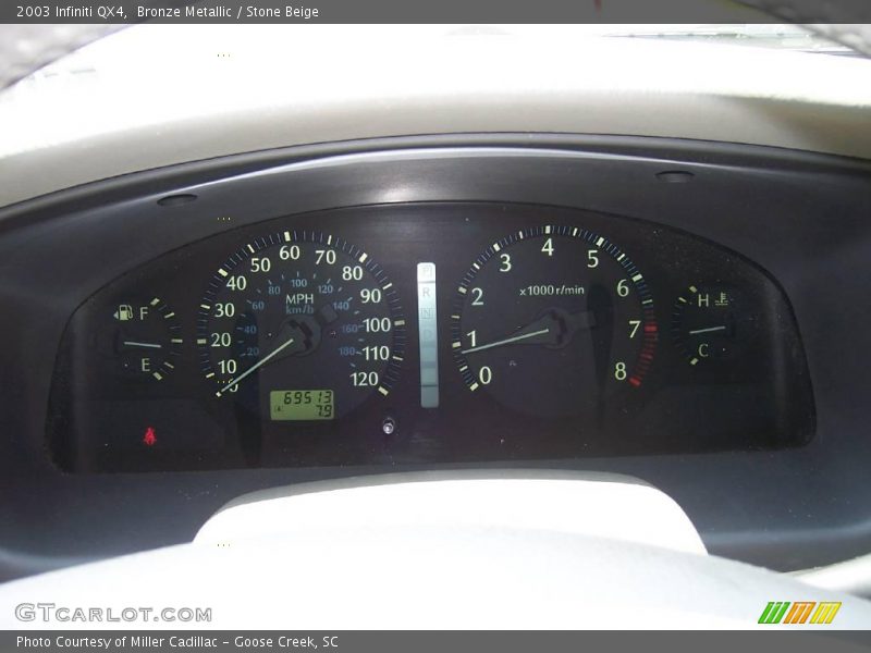 Bronze Metallic / Stone Beige 2003 Infiniti QX4