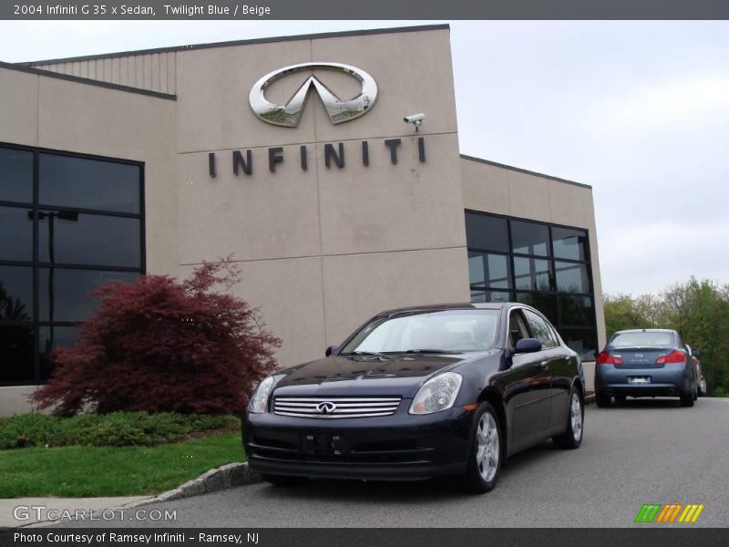 Twilight Blue / Beige 2004 Infiniti G 35 x Sedan