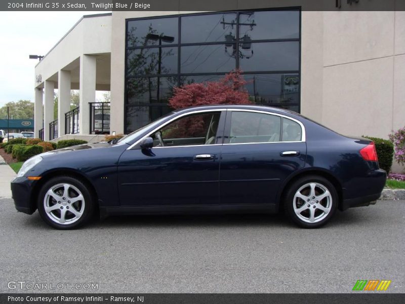 Twilight Blue / Beige 2004 Infiniti G 35 x Sedan
