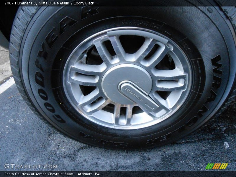 Slate Blue Metallic / Ebony Black 2007 Hummer H3