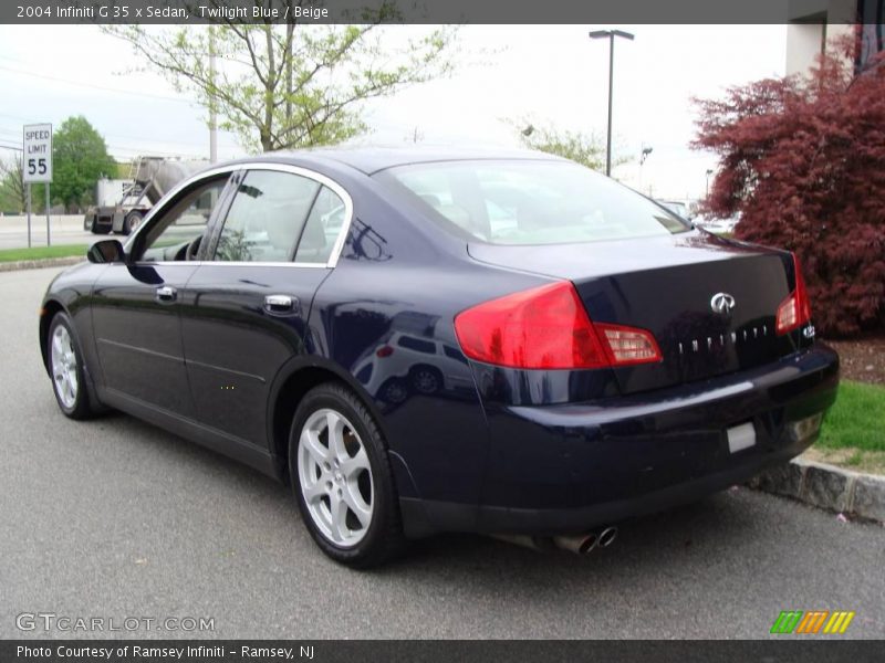 Twilight Blue / Beige 2004 Infiniti G 35 x Sedan