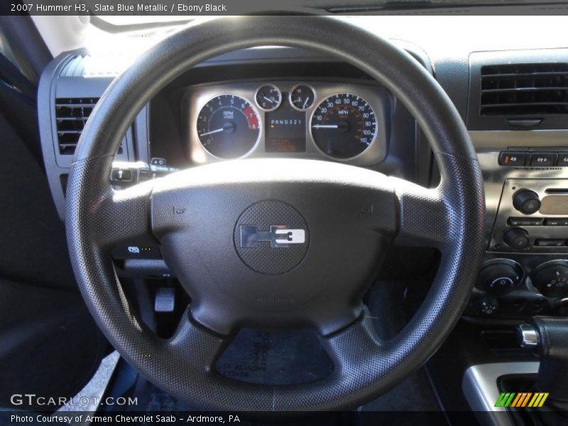 Slate Blue Metallic / Ebony Black 2007 Hummer H3