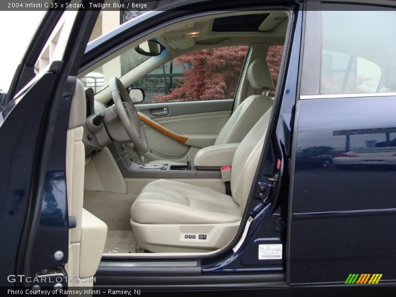 Twilight Blue / Beige 2004 Infiniti G 35 x Sedan