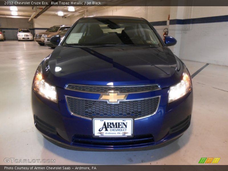 Blue Topaz Metallic / Jet Black 2012 Chevrolet Cruze Eco