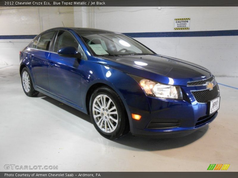 Blue Topaz Metallic / Jet Black 2012 Chevrolet Cruze Eco