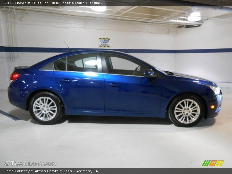Blue Topaz Metallic / Jet Black 2012 Chevrolet Cruze Eco