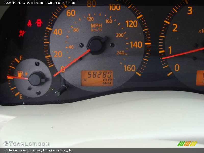 Twilight Blue / Beige 2004 Infiniti G 35 x Sedan