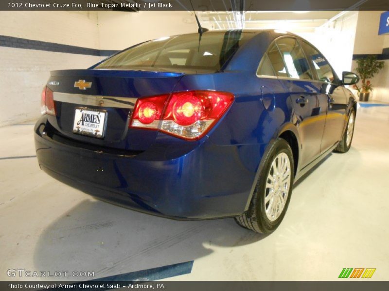 Blue Topaz Metallic / Jet Black 2012 Chevrolet Cruze Eco