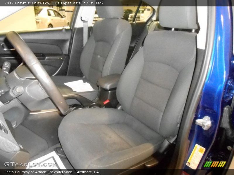Blue Topaz Metallic / Jet Black 2012 Chevrolet Cruze Eco