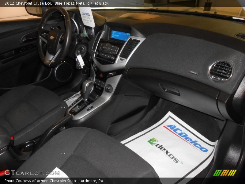 Blue Topaz Metallic / Jet Black 2012 Chevrolet Cruze Eco