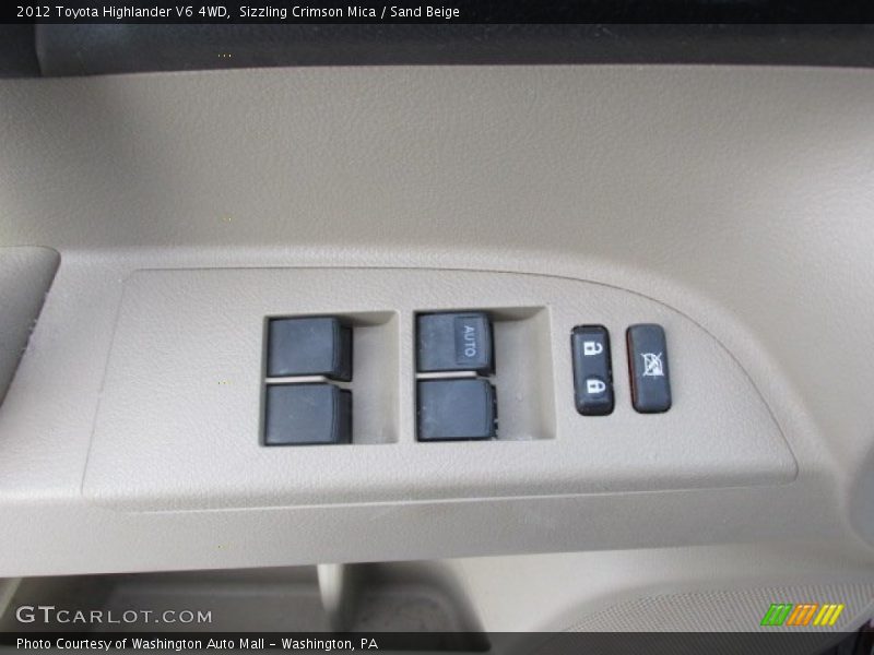 Sizzling Crimson Mica / Sand Beige 2012 Toyota Highlander V6 4WD