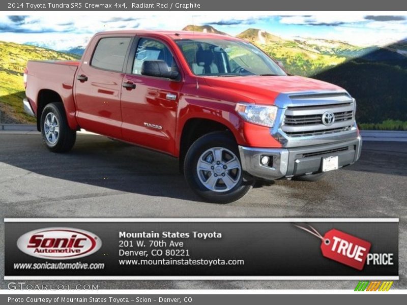 Radiant Red / Graphite 2014 Toyota Tundra SR5 Crewmax 4x4