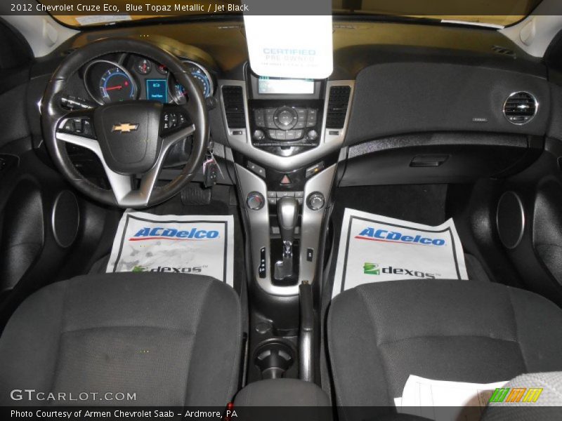 Blue Topaz Metallic / Jet Black 2012 Chevrolet Cruze Eco