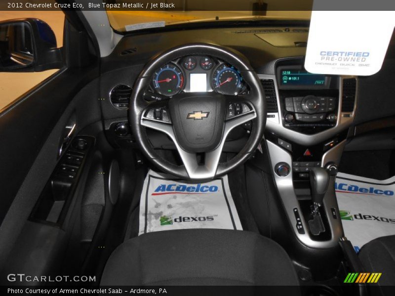 Blue Topaz Metallic / Jet Black 2012 Chevrolet Cruze Eco