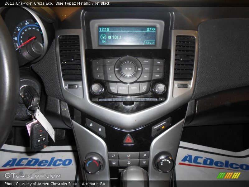 Blue Topaz Metallic / Jet Black 2012 Chevrolet Cruze Eco