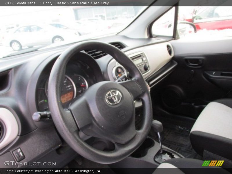 Classic Silver Metallic / Ash Gray 2012 Toyota Yaris L 5 Door