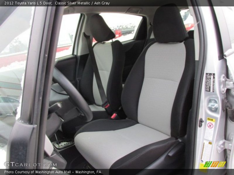 Classic Silver Metallic / Ash Gray 2012 Toyota Yaris L 5 Door