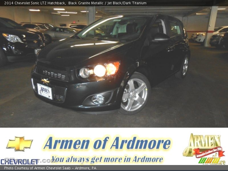 Black Granite Metallic / Jet Black/Dark Titanium 2014 Chevrolet Sonic LTZ Hatchback
