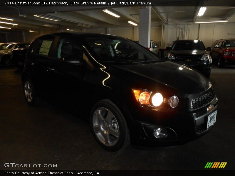 Black Granite Metallic / Jet Black/Dark Titanium 2014 Chevrolet Sonic LTZ Hatchback