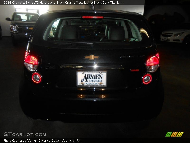 Black Granite Metallic / Jet Black/Dark Titanium 2014 Chevrolet Sonic LTZ Hatchback