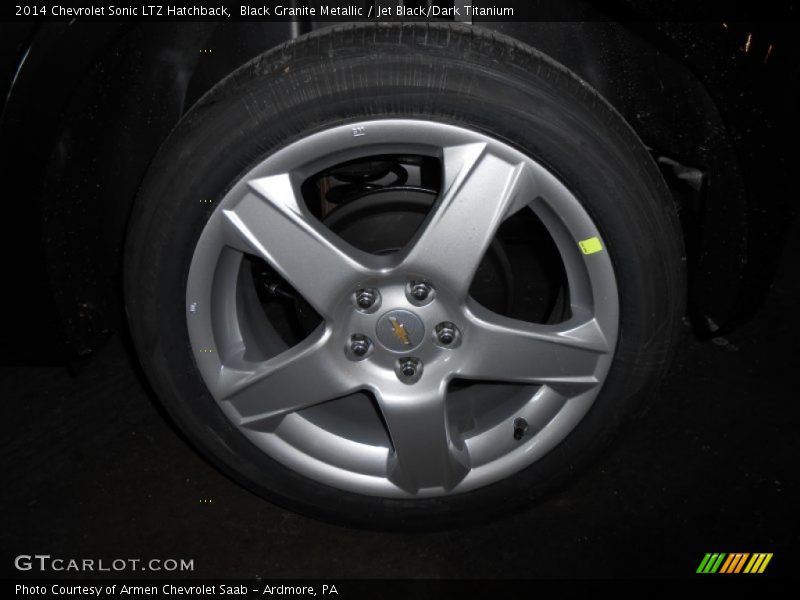 Black Granite Metallic / Jet Black/Dark Titanium 2014 Chevrolet Sonic LTZ Hatchback