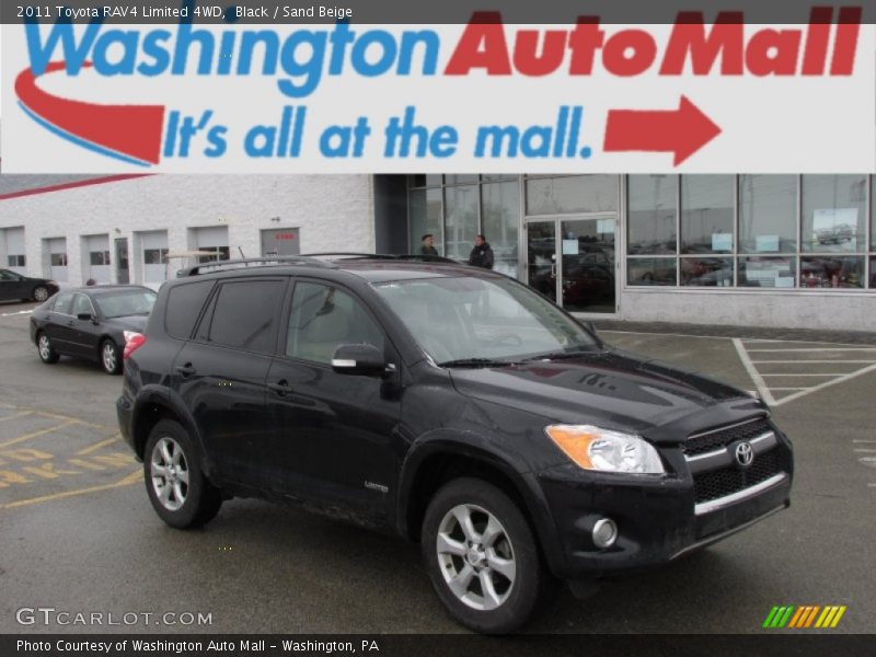 Black / Sand Beige 2011 Toyota RAV4 Limited 4WD