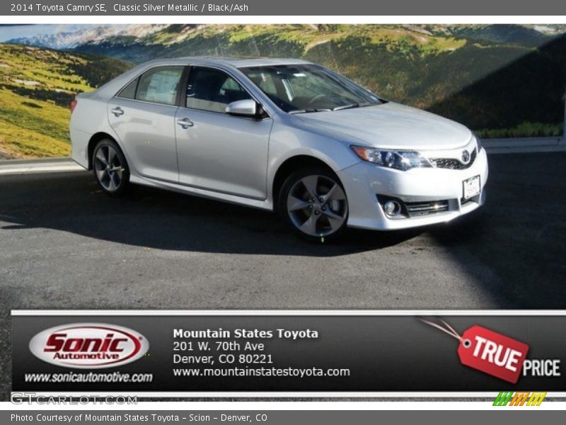 Classic Silver Metallic / Black/Ash 2014 Toyota Camry SE