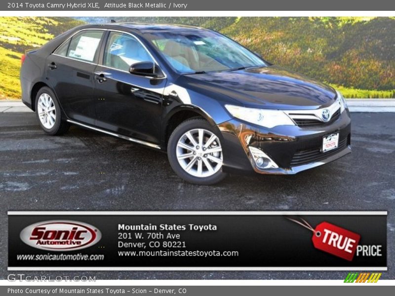 Attitude Black Metallic / Ivory 2014 Toyota Camry Hybrid XLE