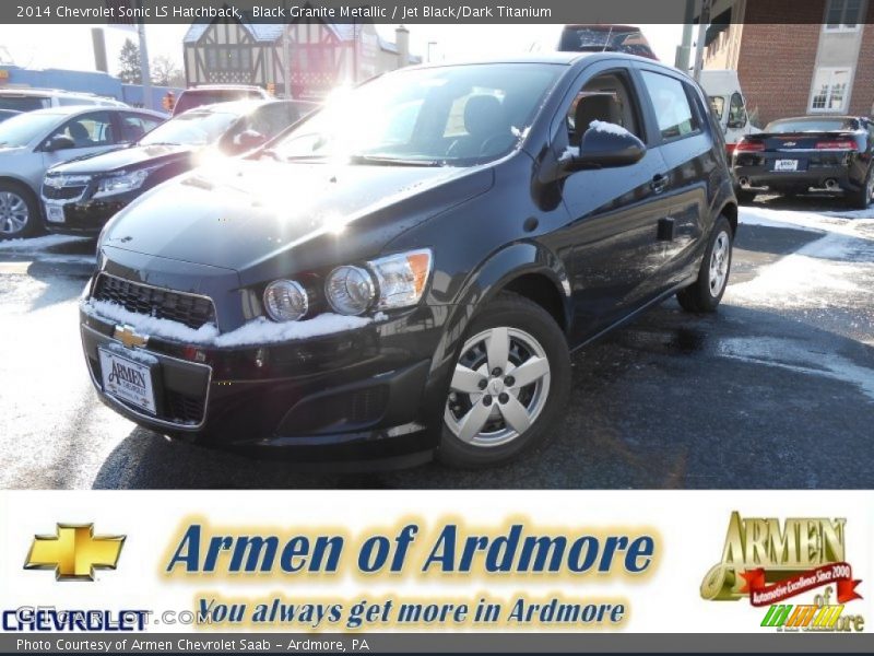 Black Granite Metallic / Jet Black/Dark Titanium 2014 Chevrolet Sonic LS Hatchback