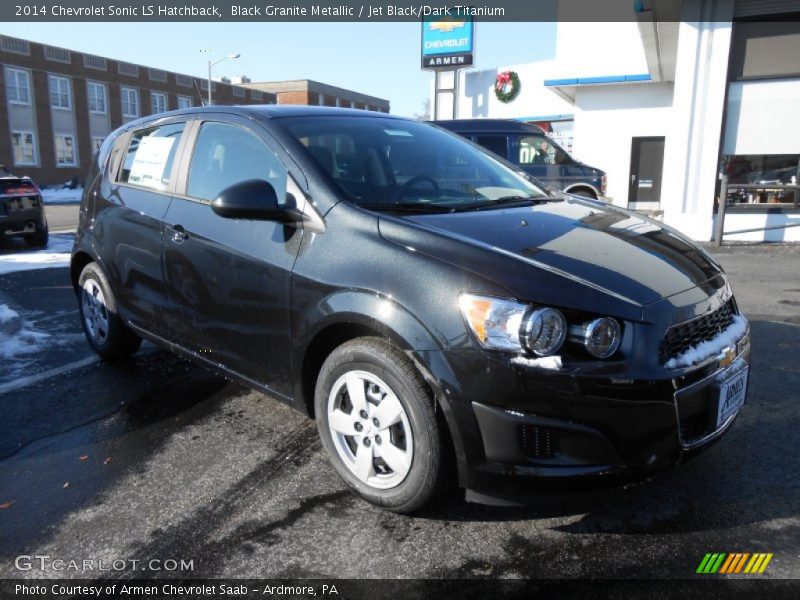 Black Granite Metallic / Jet Black/Dark Titanium 2014 Chevrolet Sonic LS Hatchback