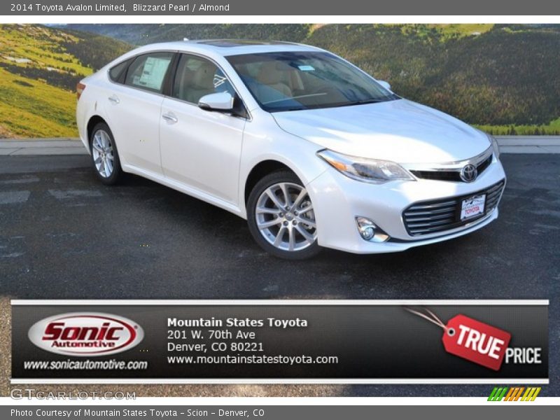 Blizzard Pearl / Almond 2014 Toyota Avalon Limited