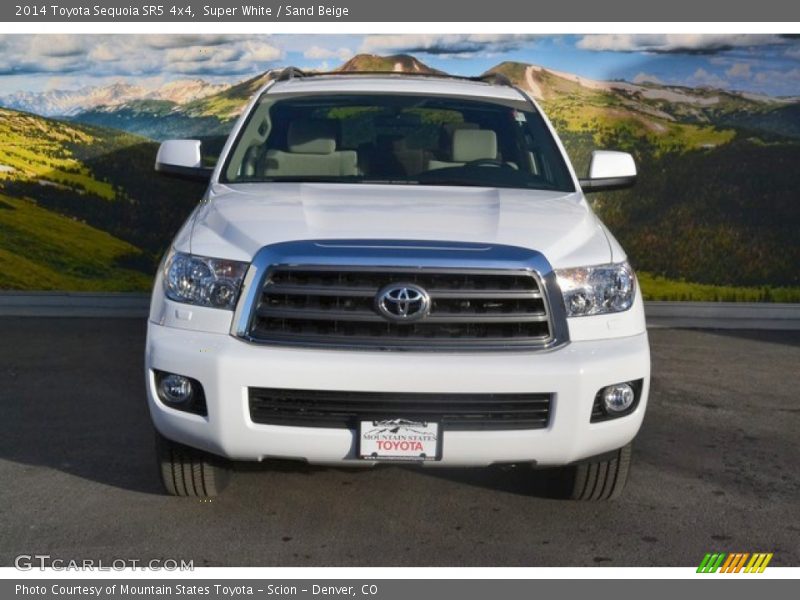 Super White / Sand Beige 2014 Toyota Sequoia SR5 4x4