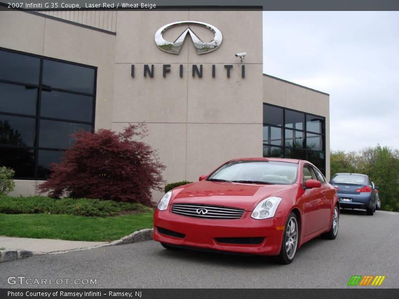 Laser Red / Wheat Beige 2007 Infiniti G 35 Coupe