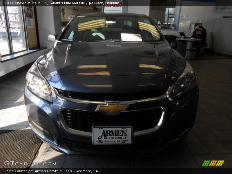 Atlantis Blue Metallic / Jet Black/Titanium 2014 Chevrolet Malibu LS