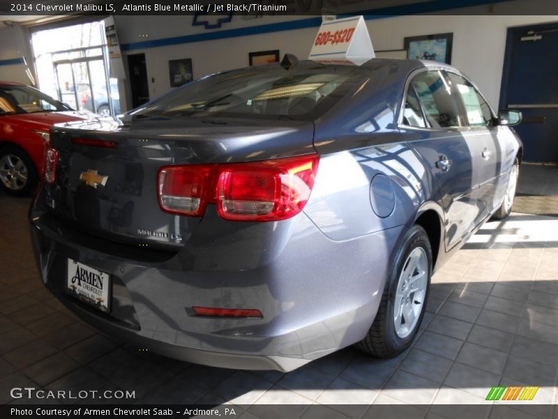 Atlantis Blue Metallic / Jet Black/Titanium 2014 Chevrolet Malibu LS