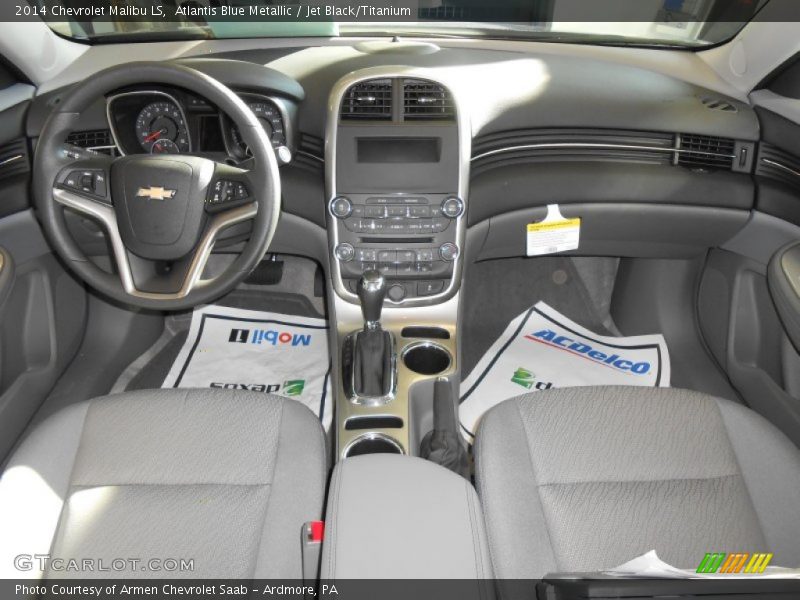 Atlantis Blue Metallic / Jet Black/Titanium 2014 Chevrolet Malibu LS