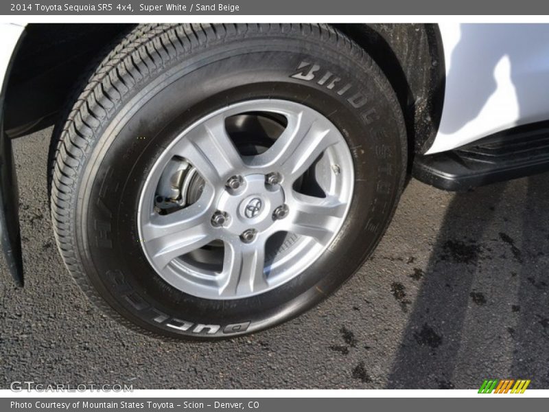 Super White / Sand Beige 2014 Toyota Sequoia SR5 4x4