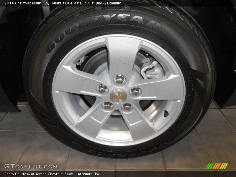 Atlantis Blue Metallic / Jet Black/Titanium 2014 Chevrolet Malibu LS