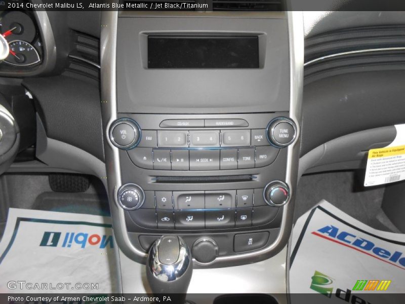 Atlantis Blue Metallic / Jet Black/Titanium 2014 Chevrolet Malibu LS