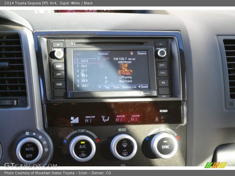 Super White / Black 2014 Toyota Sequoia SR5 4x4