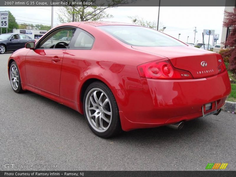 Laser Red / Wheat Beige 2007 Infiniti G 35 Coupe