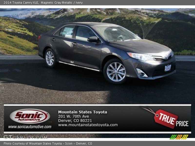 Magnetic Gray Metallic / Ivory 2014 Toyota Camry XLE