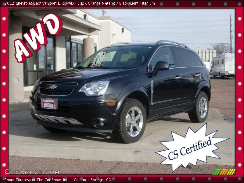 Black Granite Metallic / Black/Light Titanium 2012 Chevrolet Captiva Sport LTZ AWD