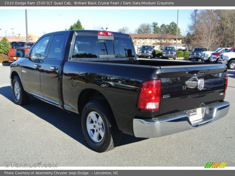 Brilliant Black Crystal Pearl / Dark Slate/Medium Graystone 2010 Dodge Ram 1500 SLT Quad Cab