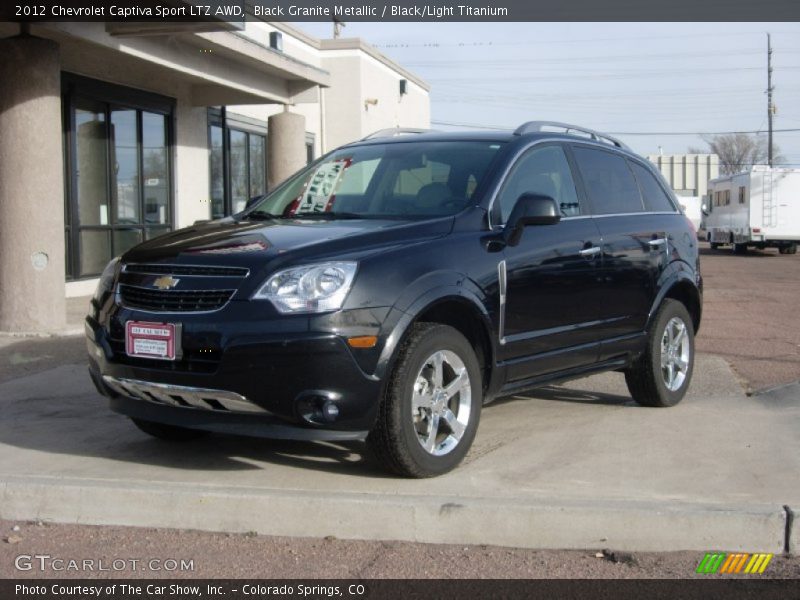 Black Granite Metallic / Black/Light Titanium 2012 Chevrolet Captiva Sport LTZ AWD