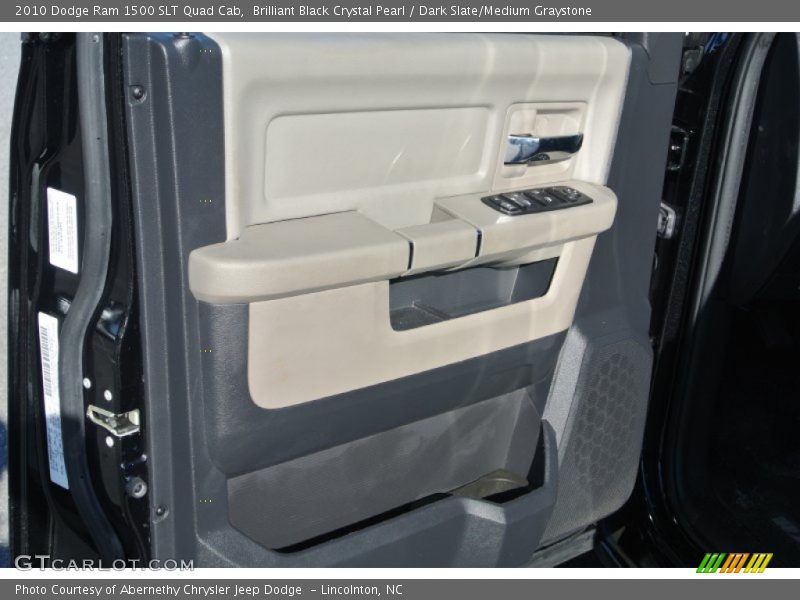 Brilliant Black Crystal Pearl / Dark Slate/Medium Graystone 2010 Dodge Ram 1500 SLT Quad Cab